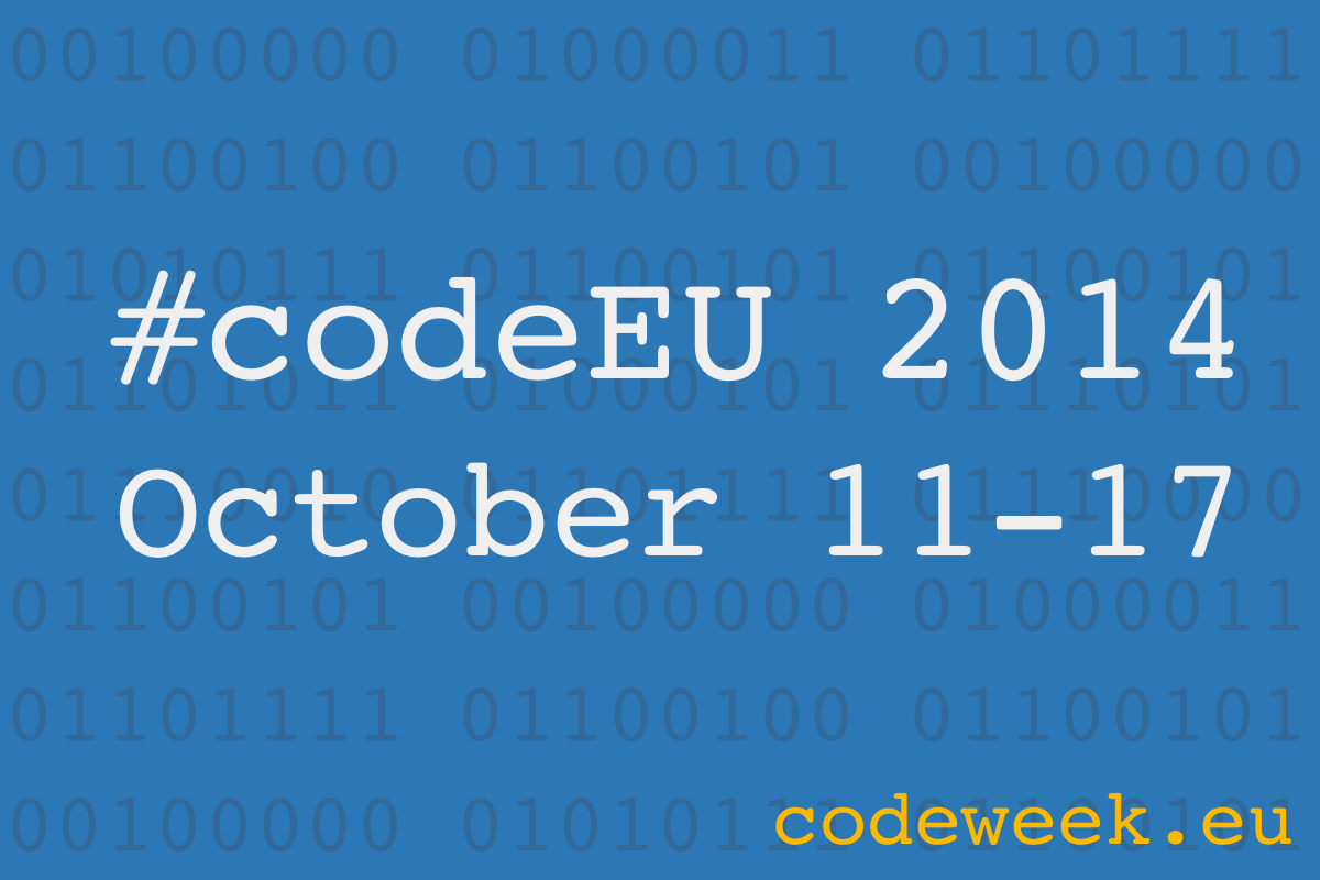 Take part in the Europe Code Week (11-17 October 2014) | Code Week