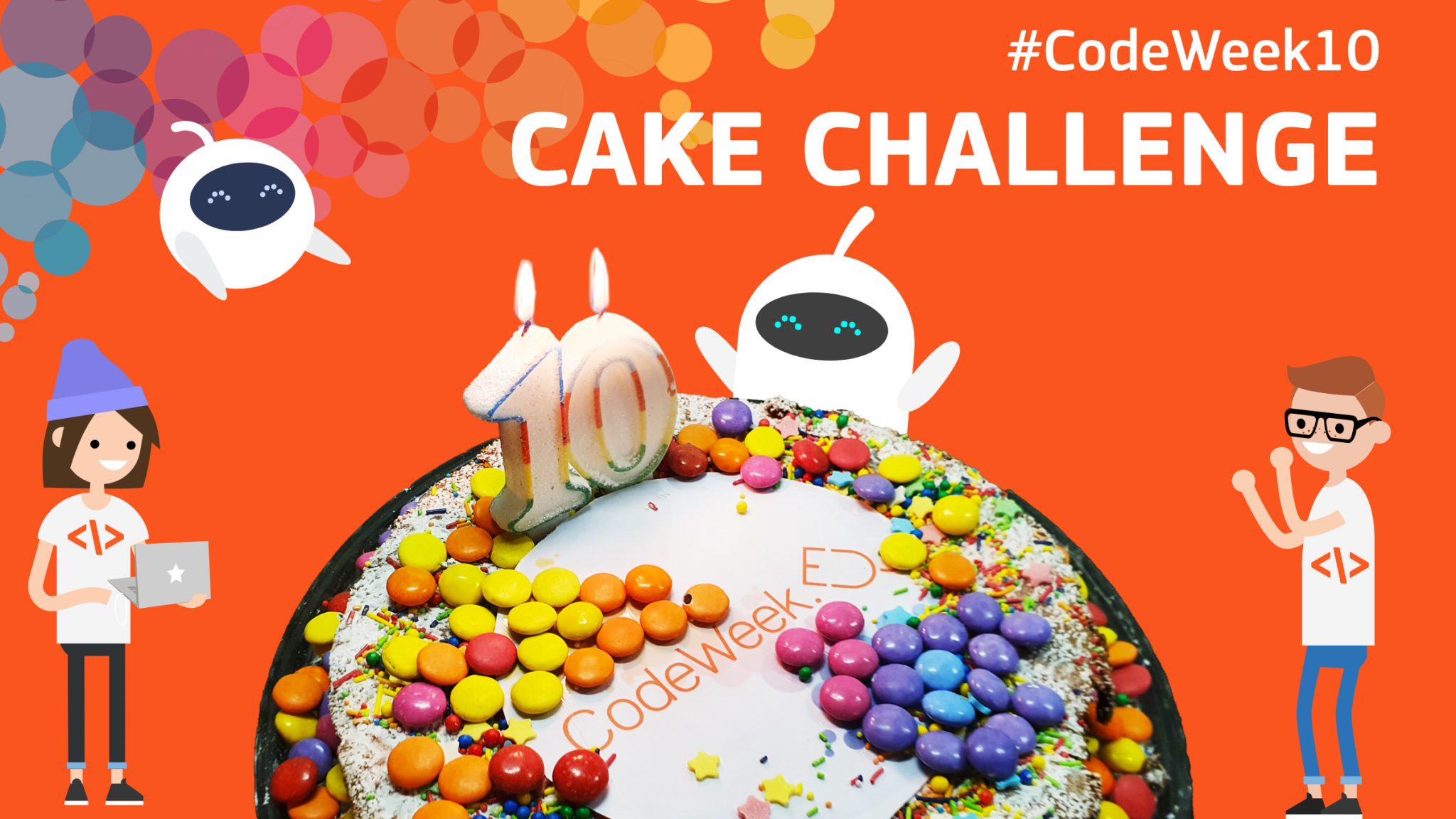 Code Week 10th anniversary cake challenge | Code Week