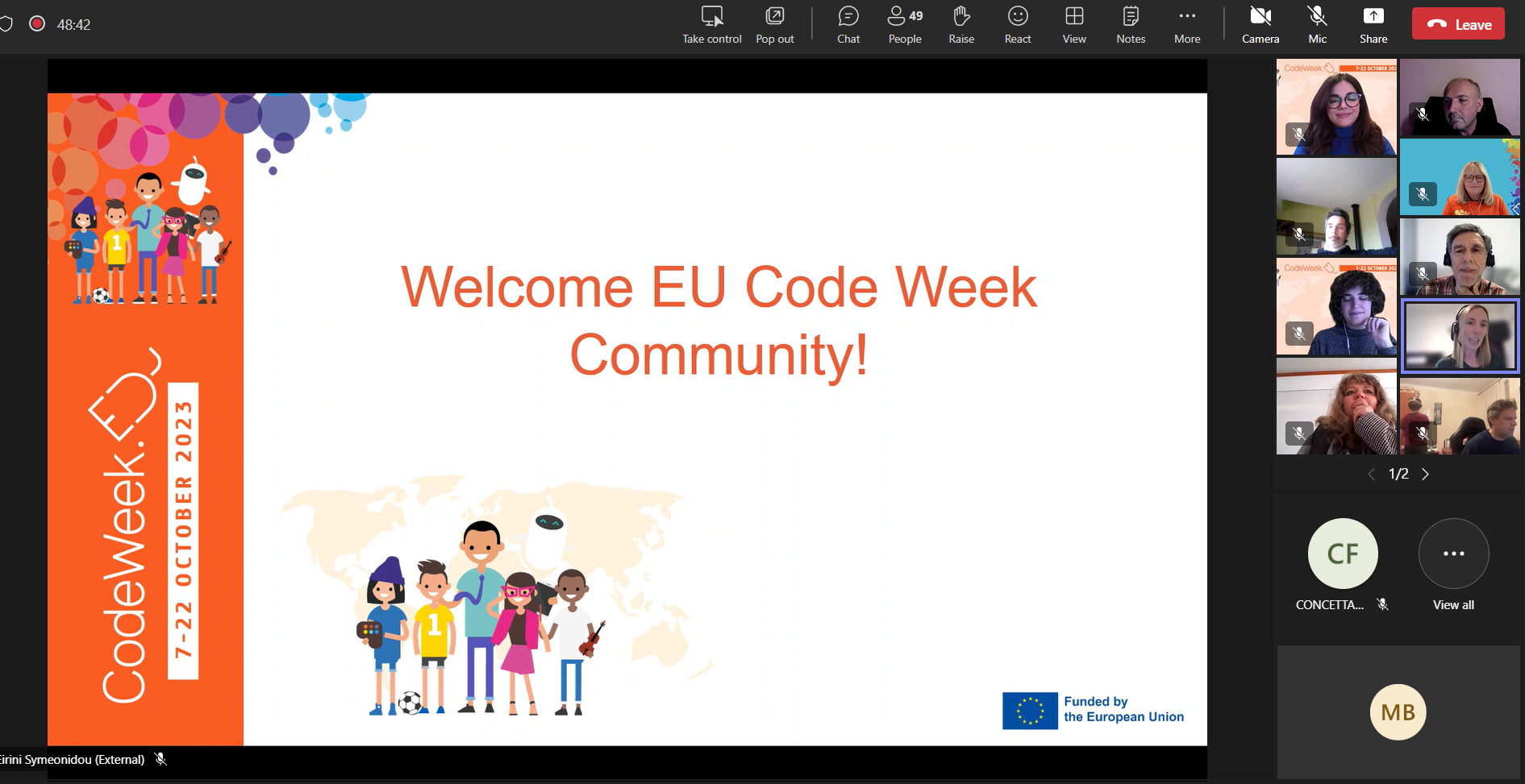 EU Code Week Community meets online! | Code Week