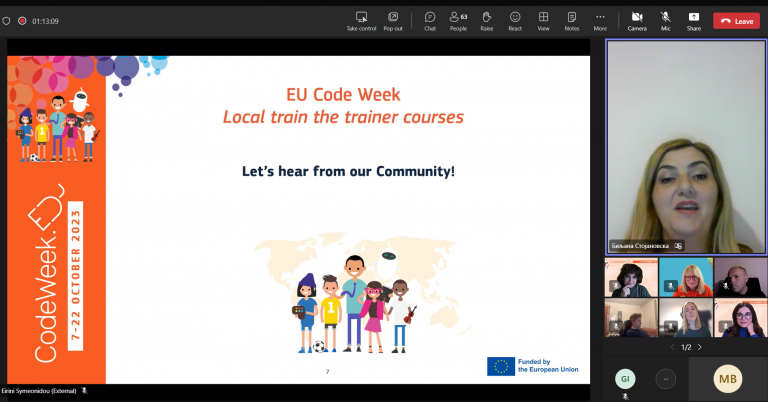 EU Code Week Community meets online! | Code Week