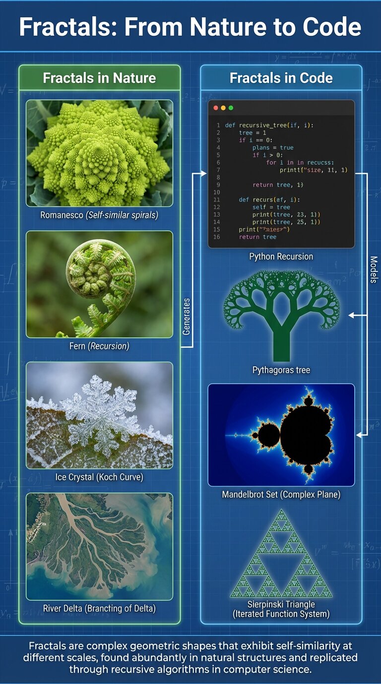 Fractals from nature to code
